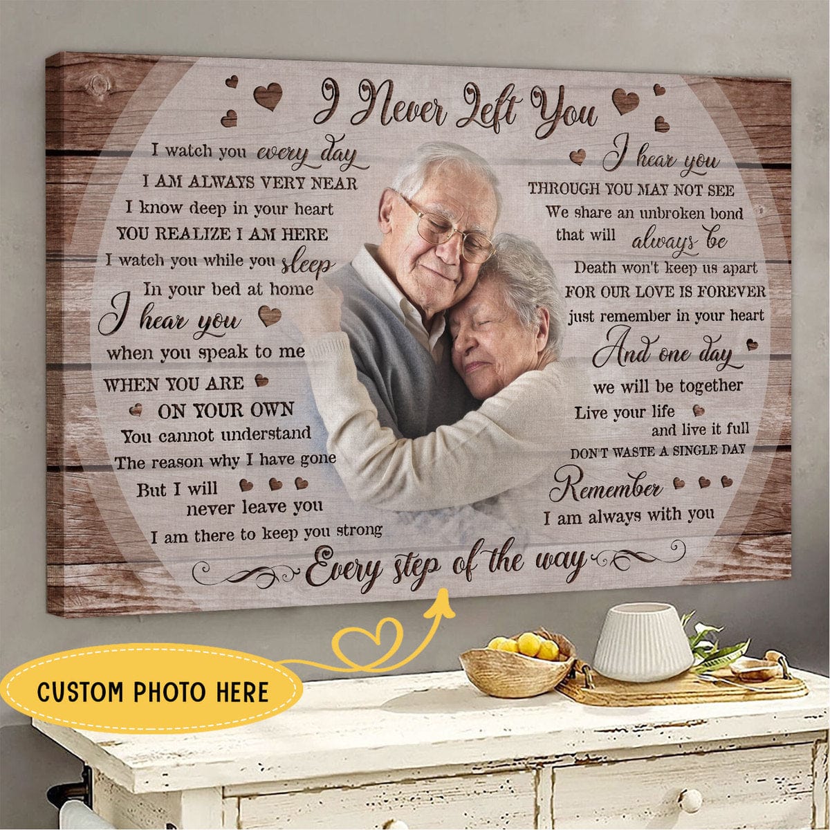I Never Left You Personalized Memorial Poster, Canvas