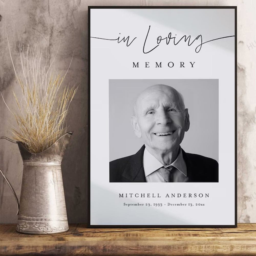 In Loving Memory Personalized Memorial Poster, Canvas