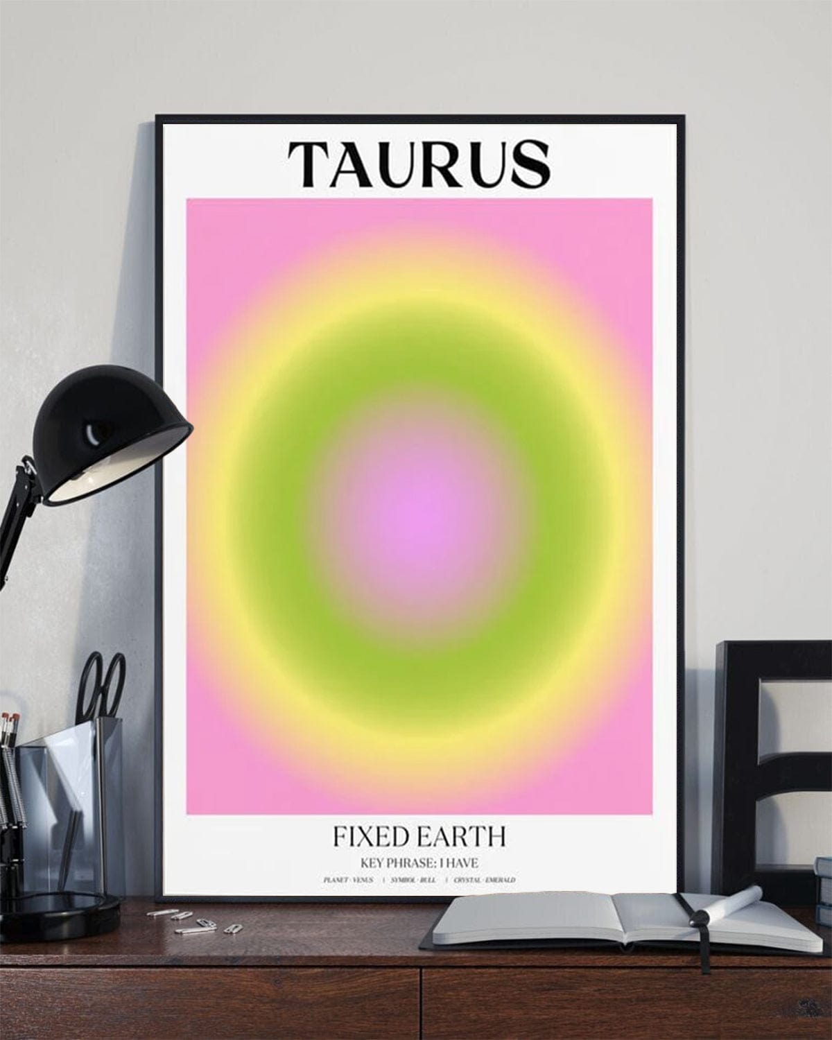 Taurus Gradient Print Poster, Canvas
